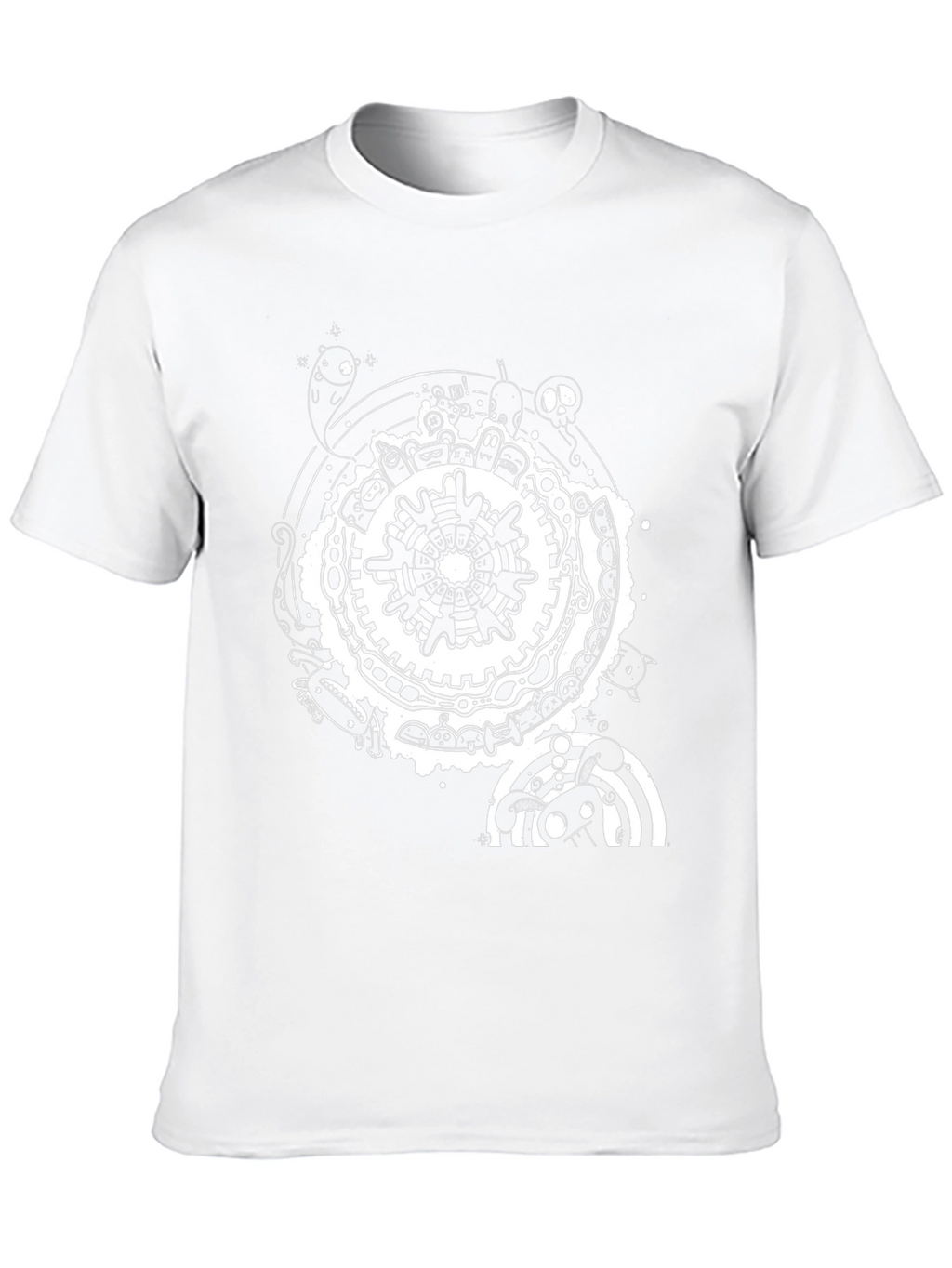 Unique Graphic Print Black T-Shirt