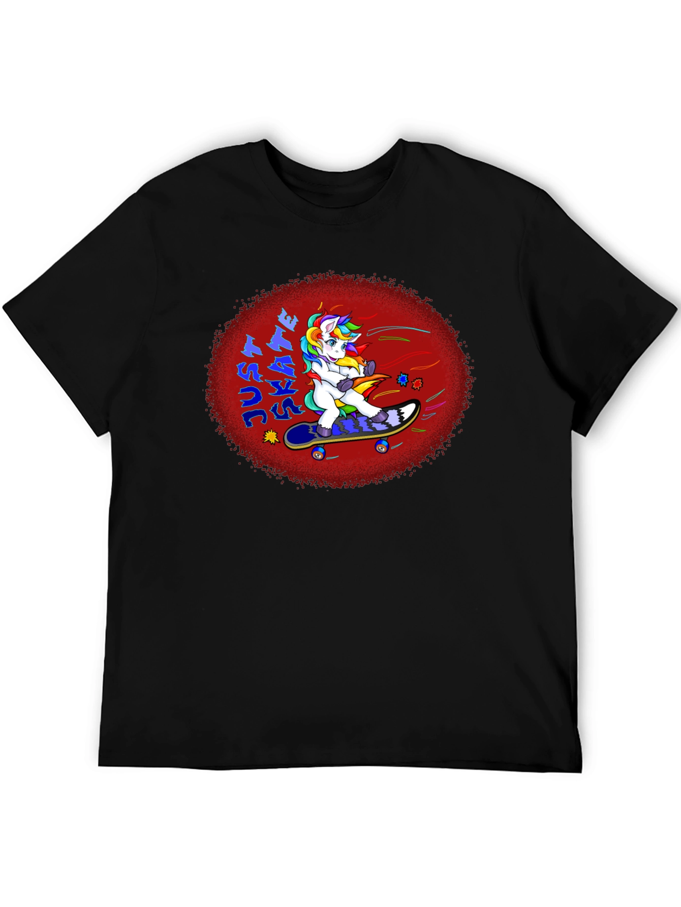 Unicorn Skateboarding T-Shirt - Unique Graphic Tee