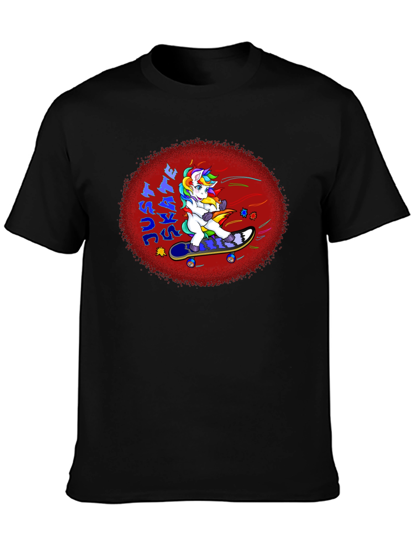 Unicorn Skateboarding T-Shirt - Unique Graphic Tee