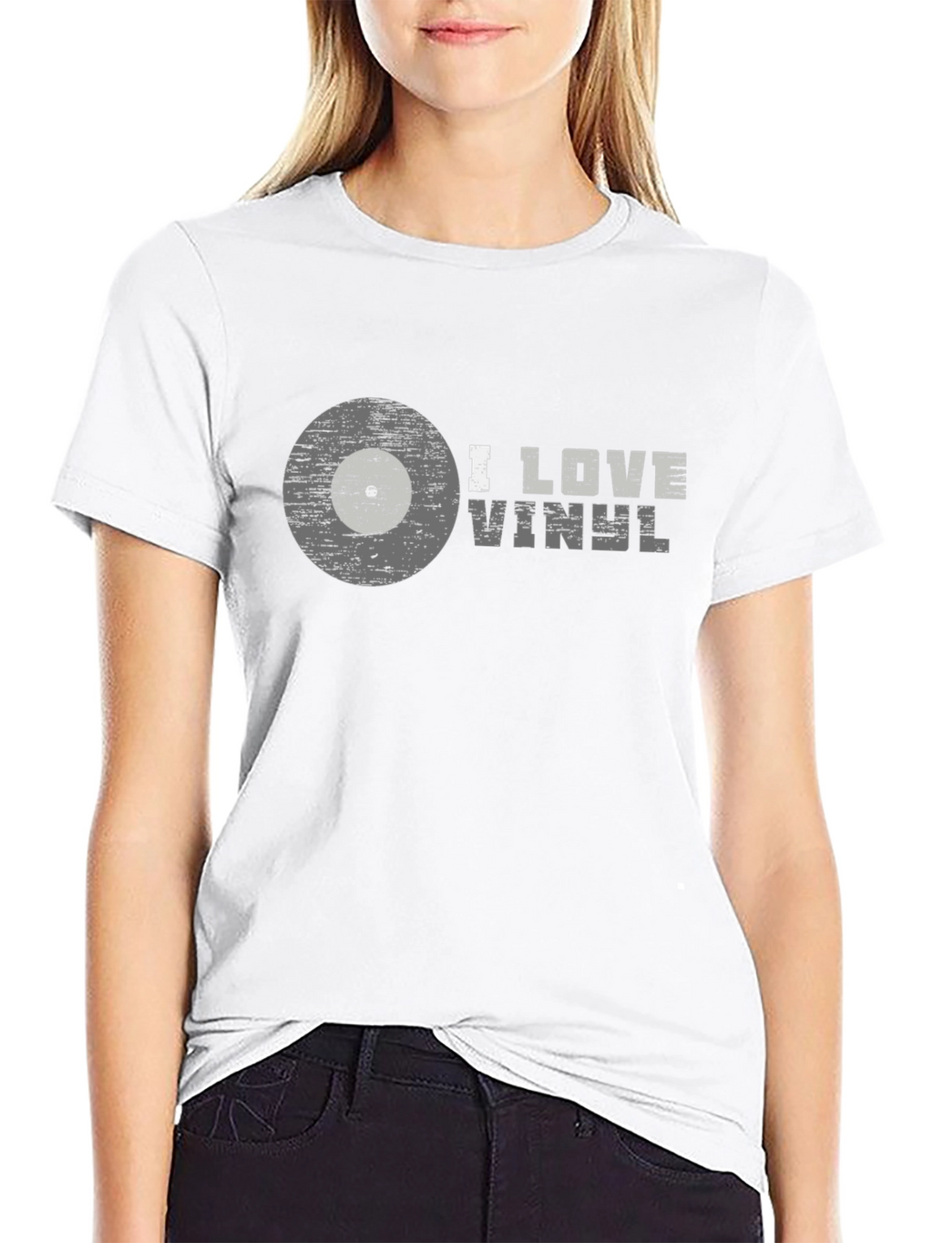 I Love Vinyl Graphic Tee - Music Lover T-Shirt