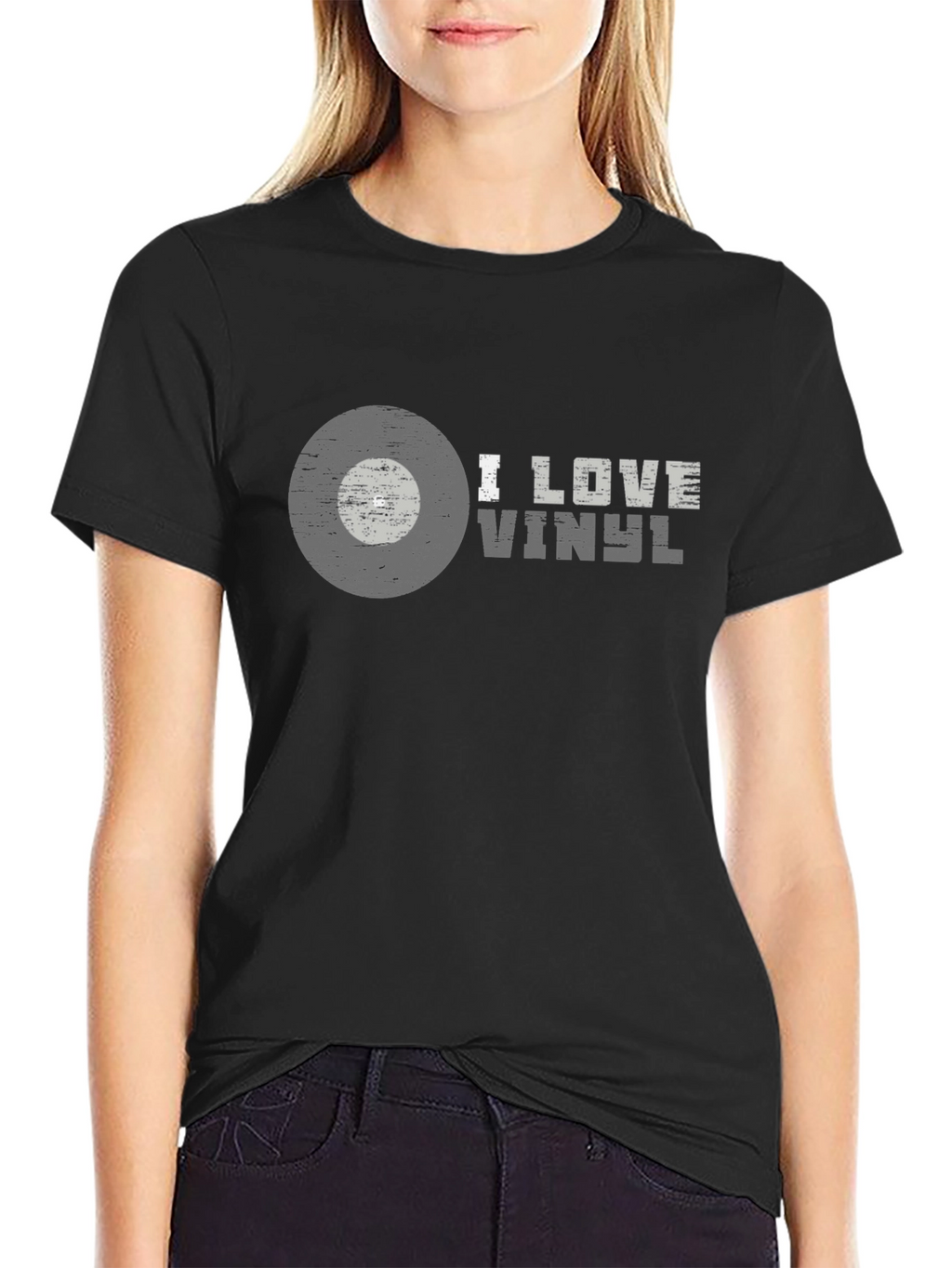 I Love Vinyl Graphic Tee - Music Lover T-Shirt