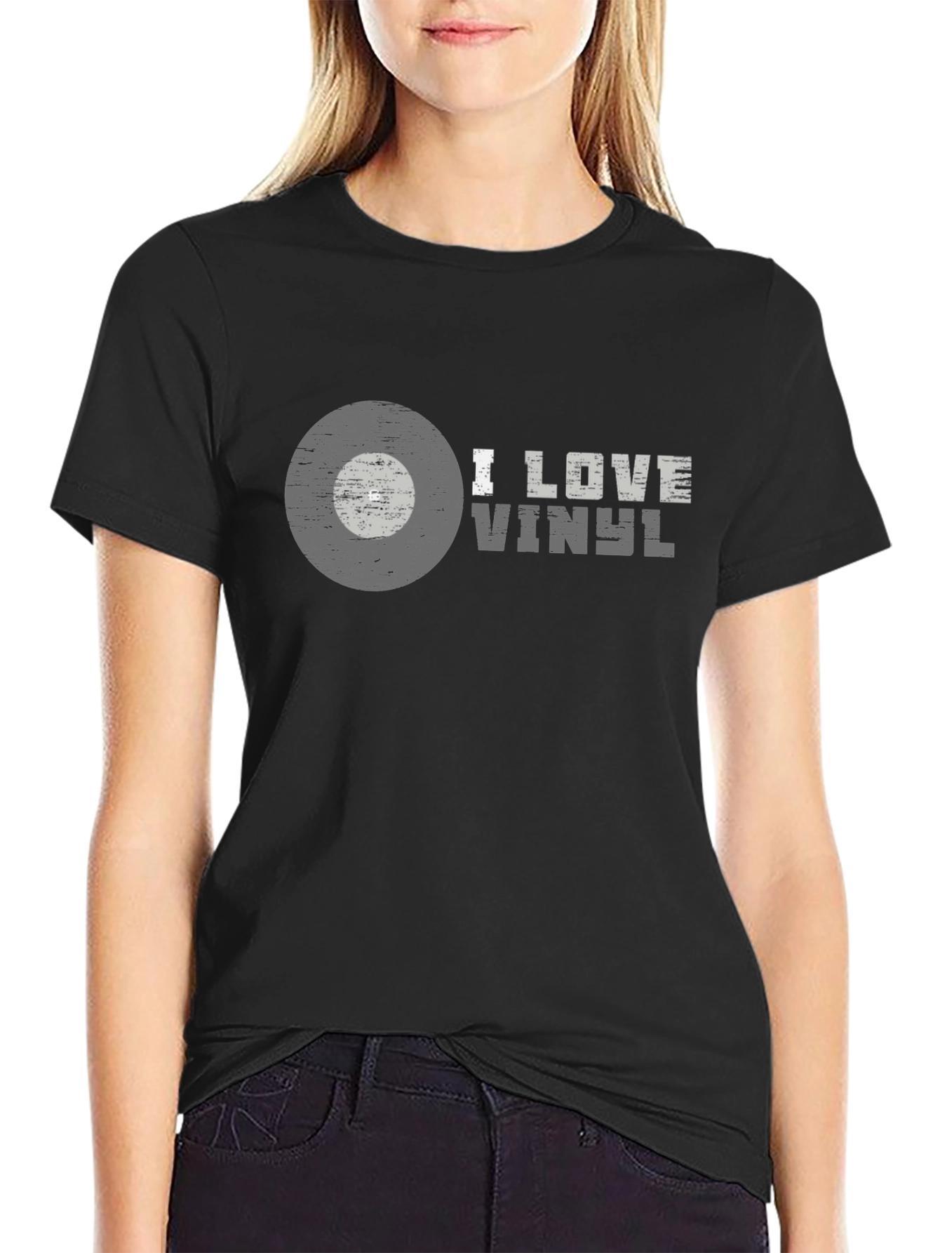 I Love Vinyl Graphic Tee - Music Lover T-Shirt