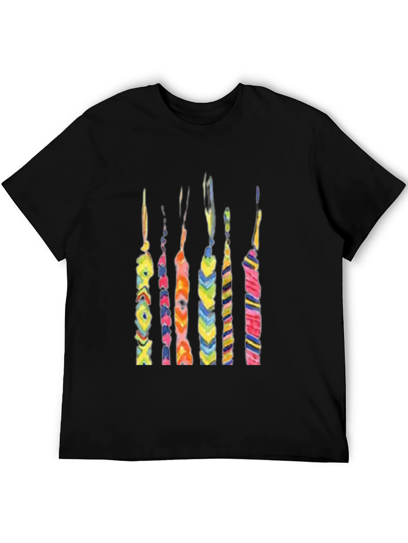 Abstract Colorful Friendship Bracelet Design T-Shirt