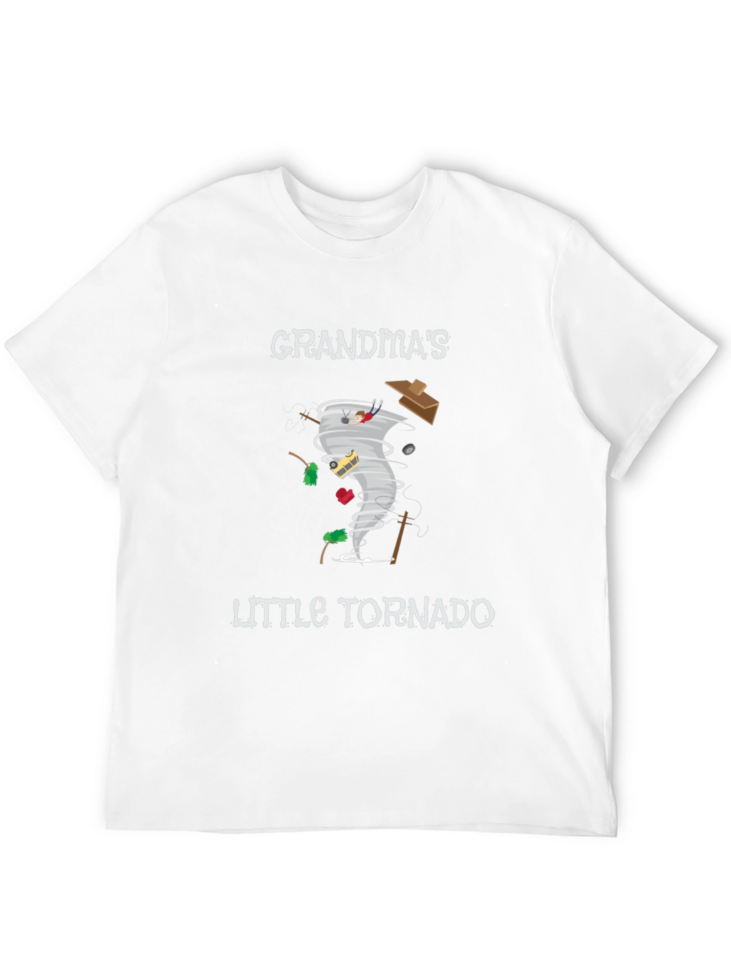 Grandmas Little Tornado Black Graphic Tee