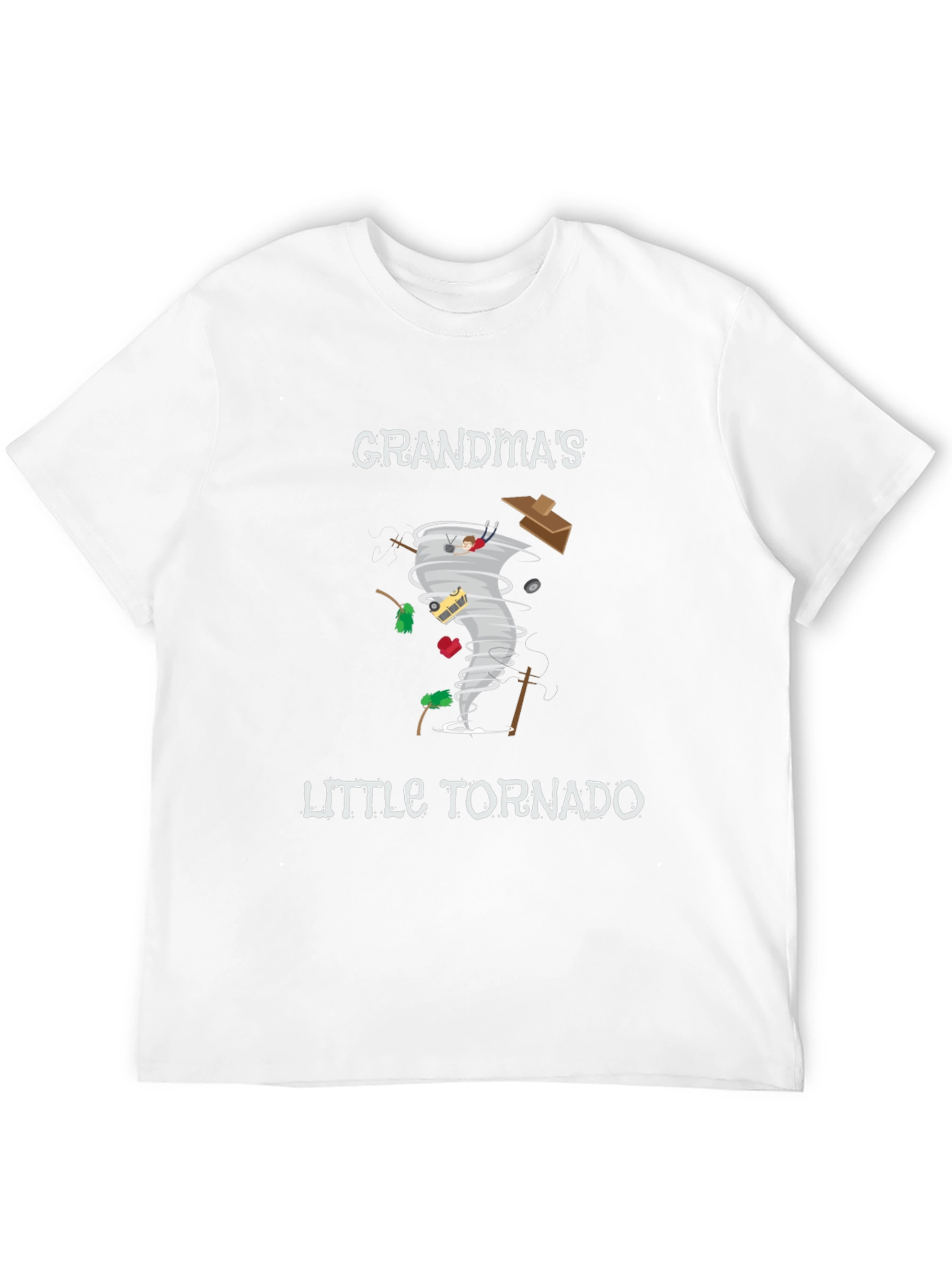 Grandmas Little Tornado Black Graphic Tee