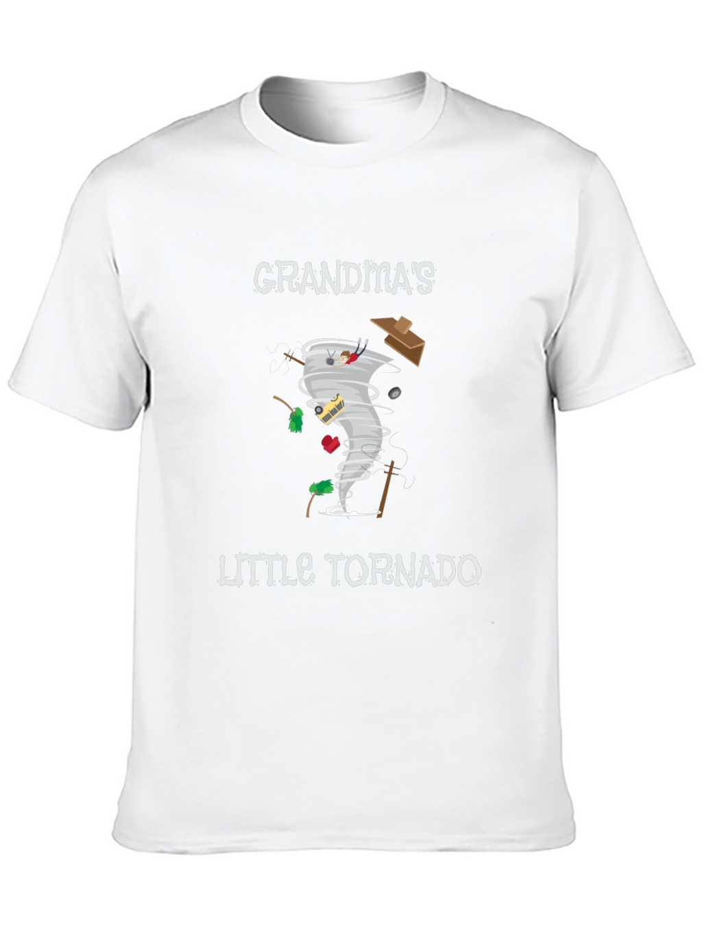 Grandmas Little Tornado Black Graphic Tee
