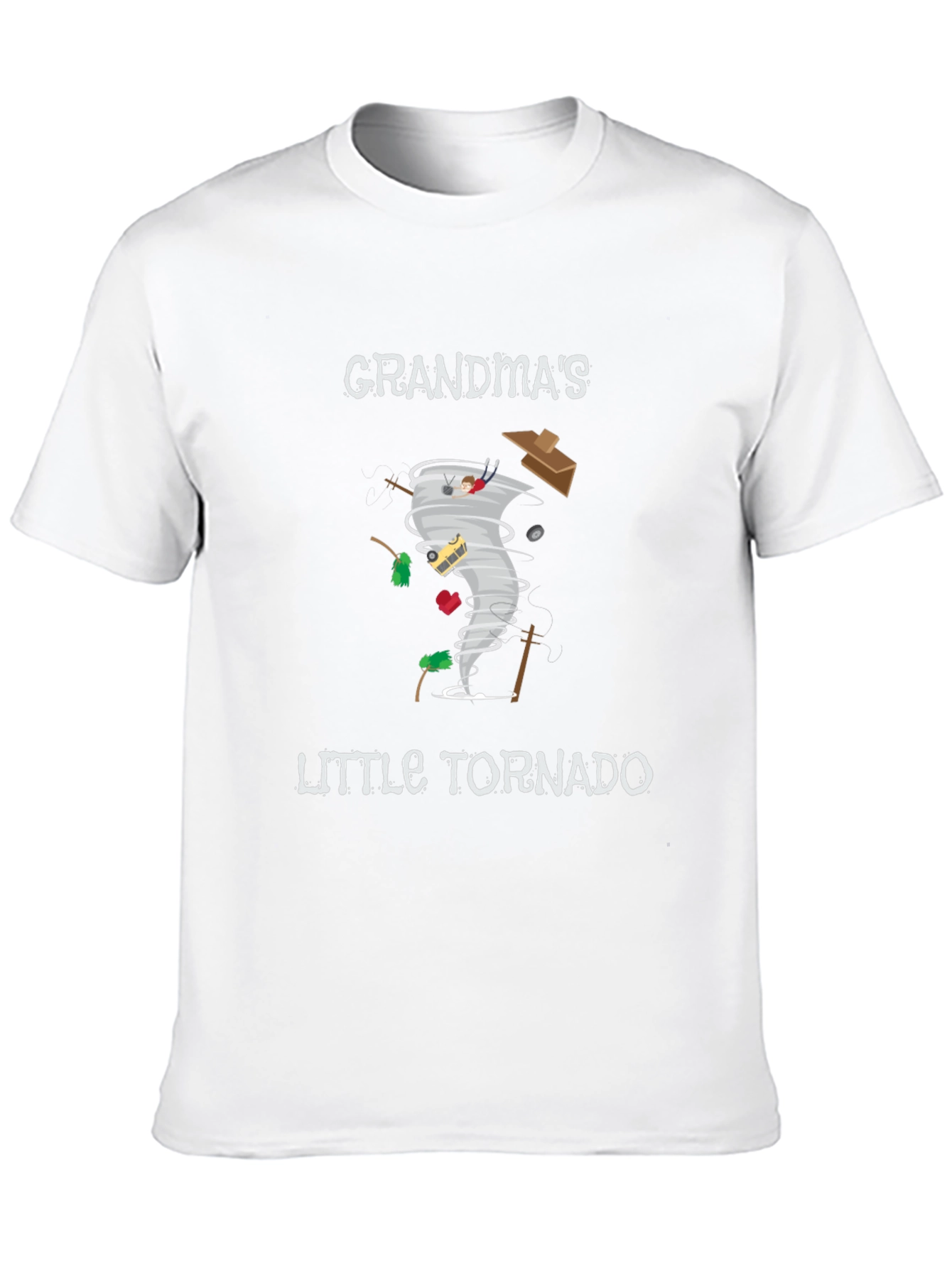 Grandmas Little Tornado Black Graphic Tee