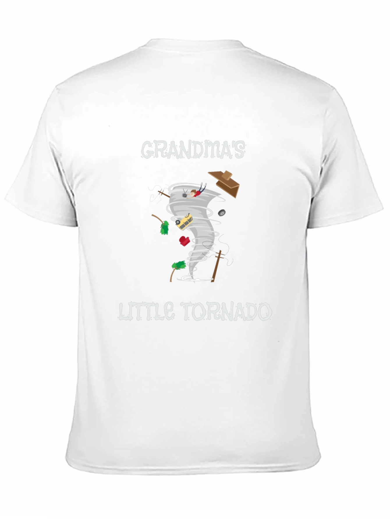 Grandmas Little Tornado Black Graphic Tee