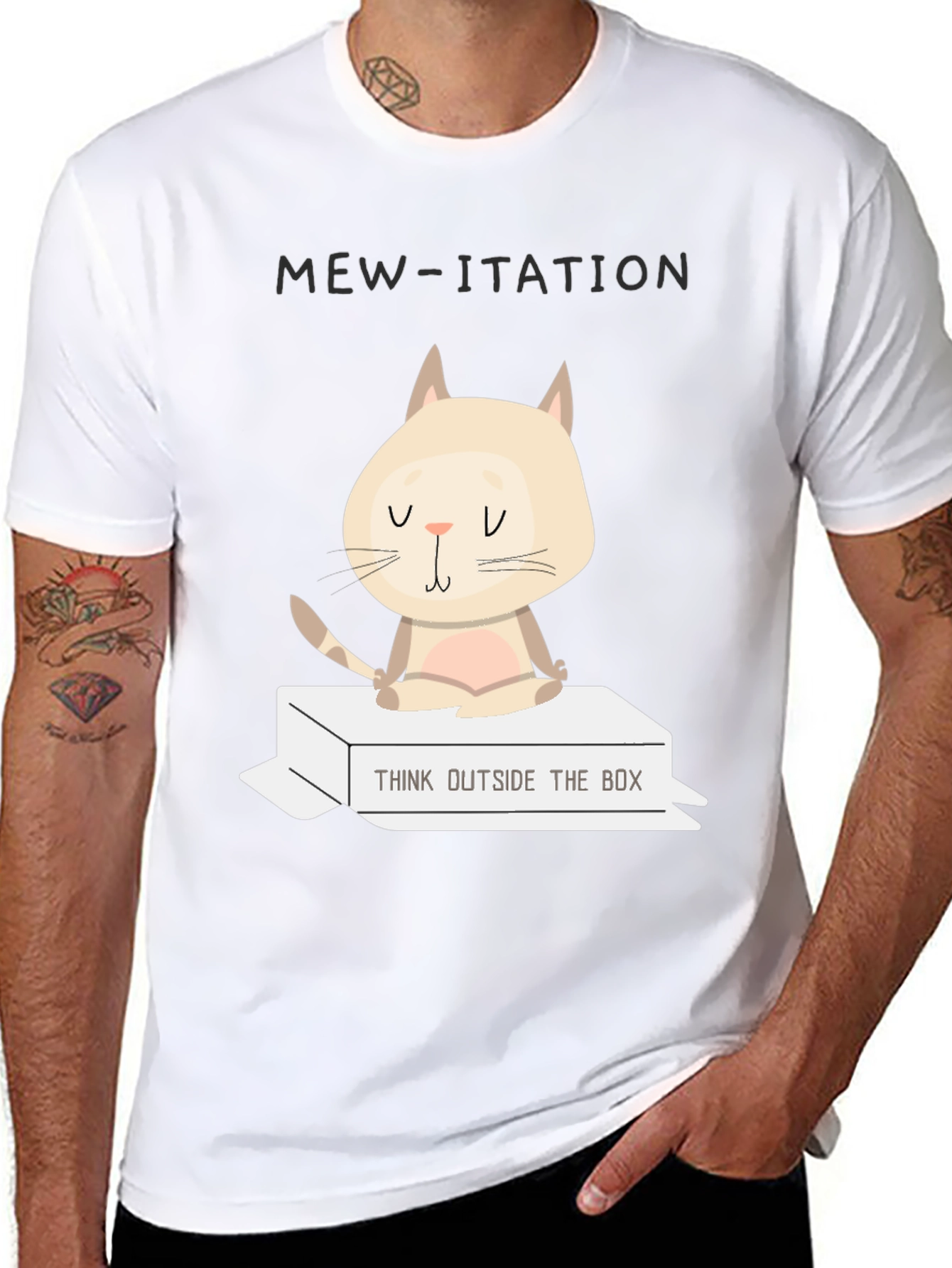 Mew-itation Cat T-Shirt - Think Outside the Box