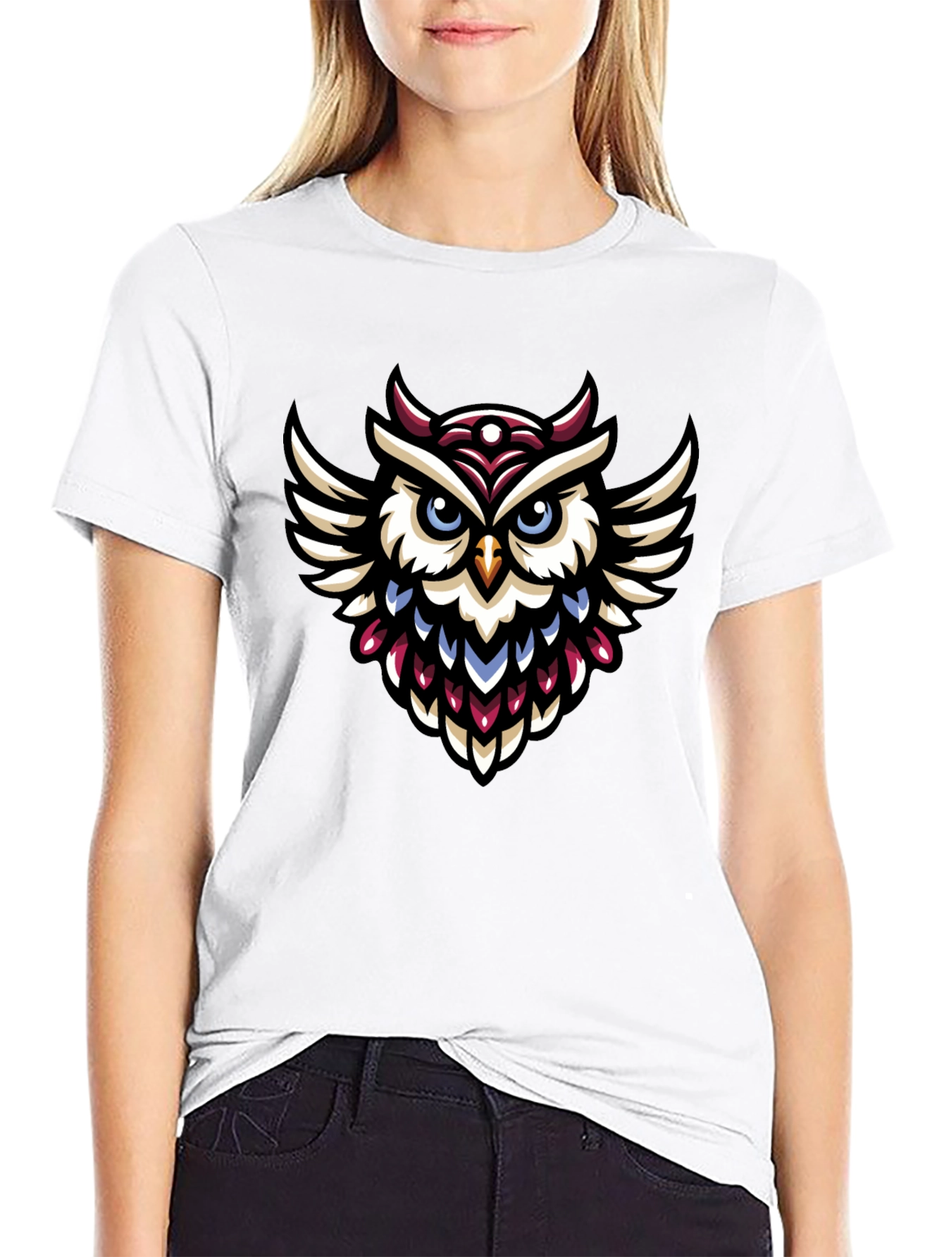 Owl Graphic Tee - Unique Design