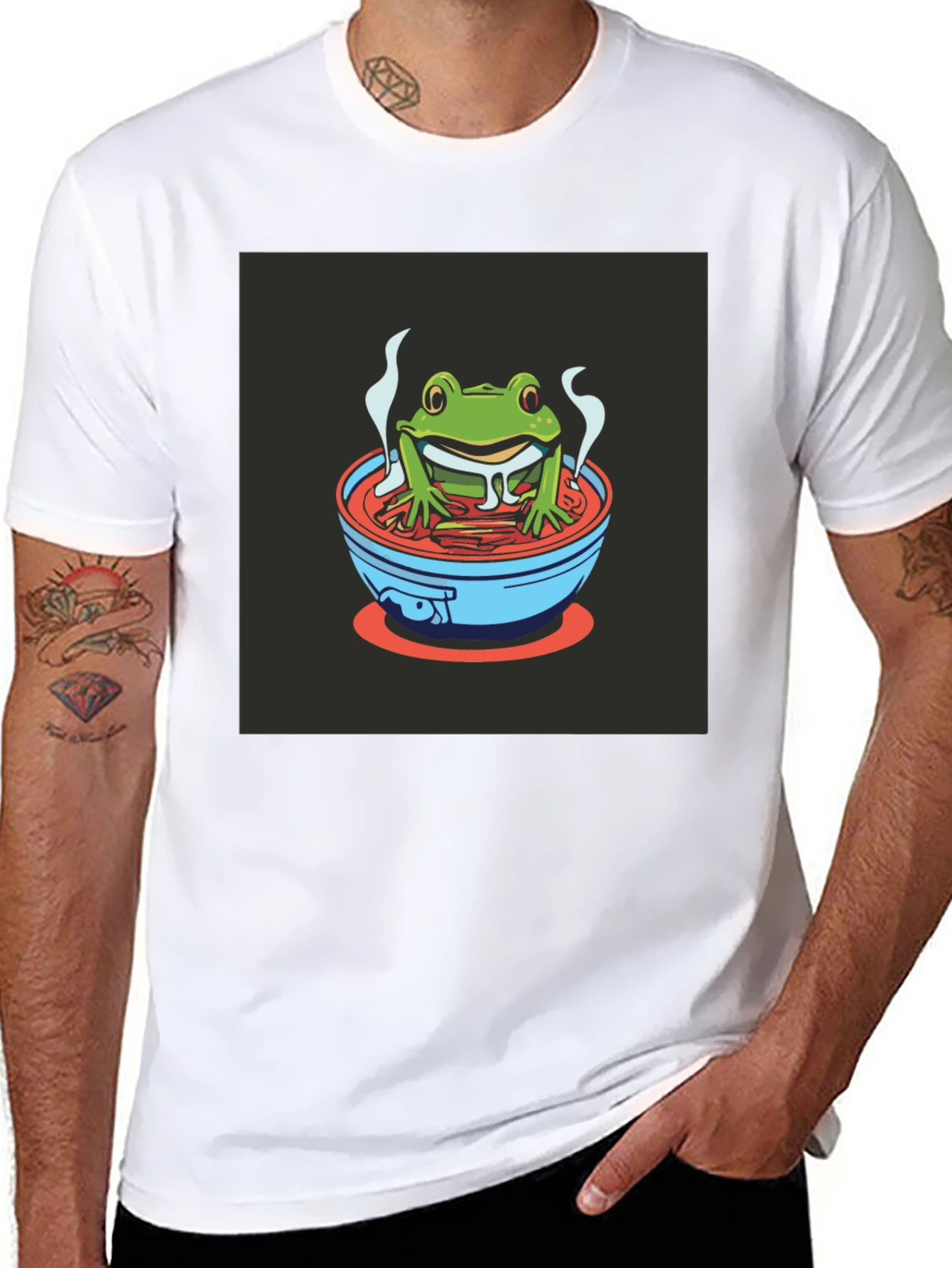 Frog in Ramen T-Shirt