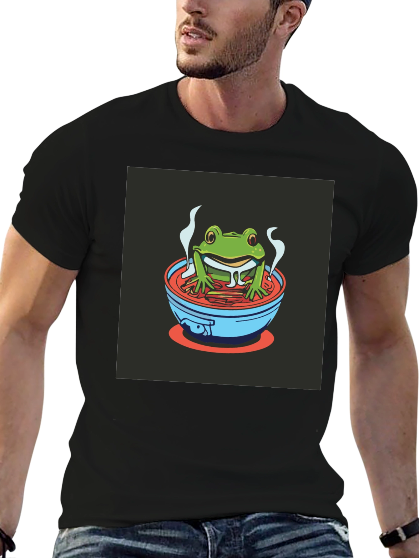 Frog in Ramen T-Shirt