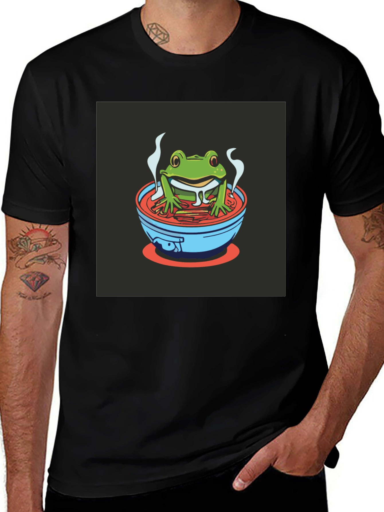 Frog in Ramen T-Shirt
