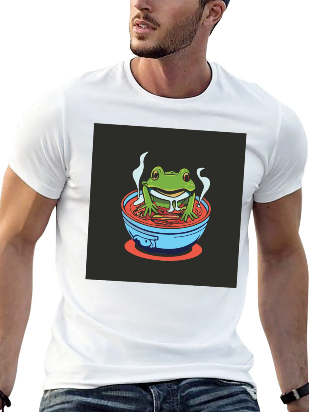 Frog in Ramen T-Shirt