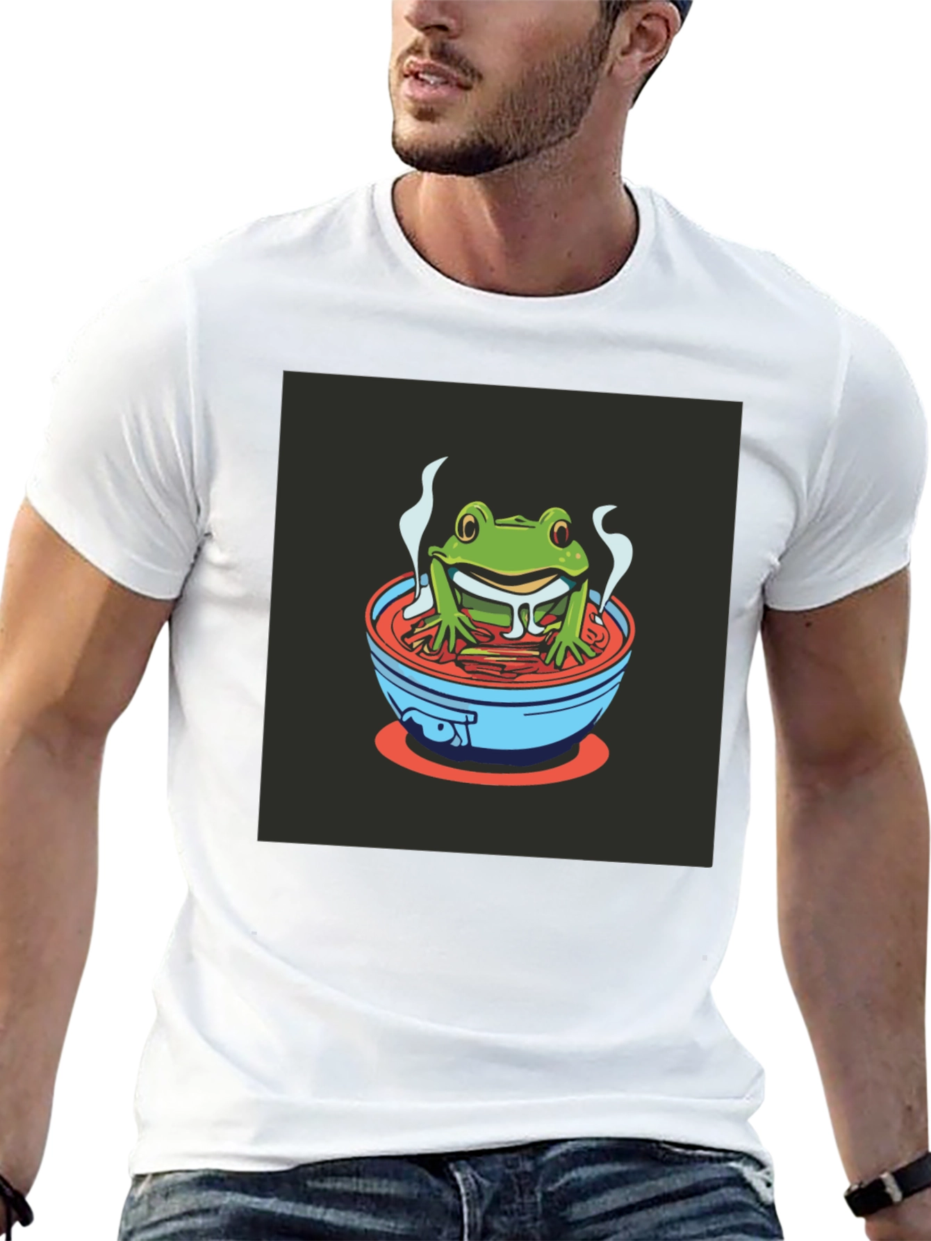 Frog in Ramen T-Shirt