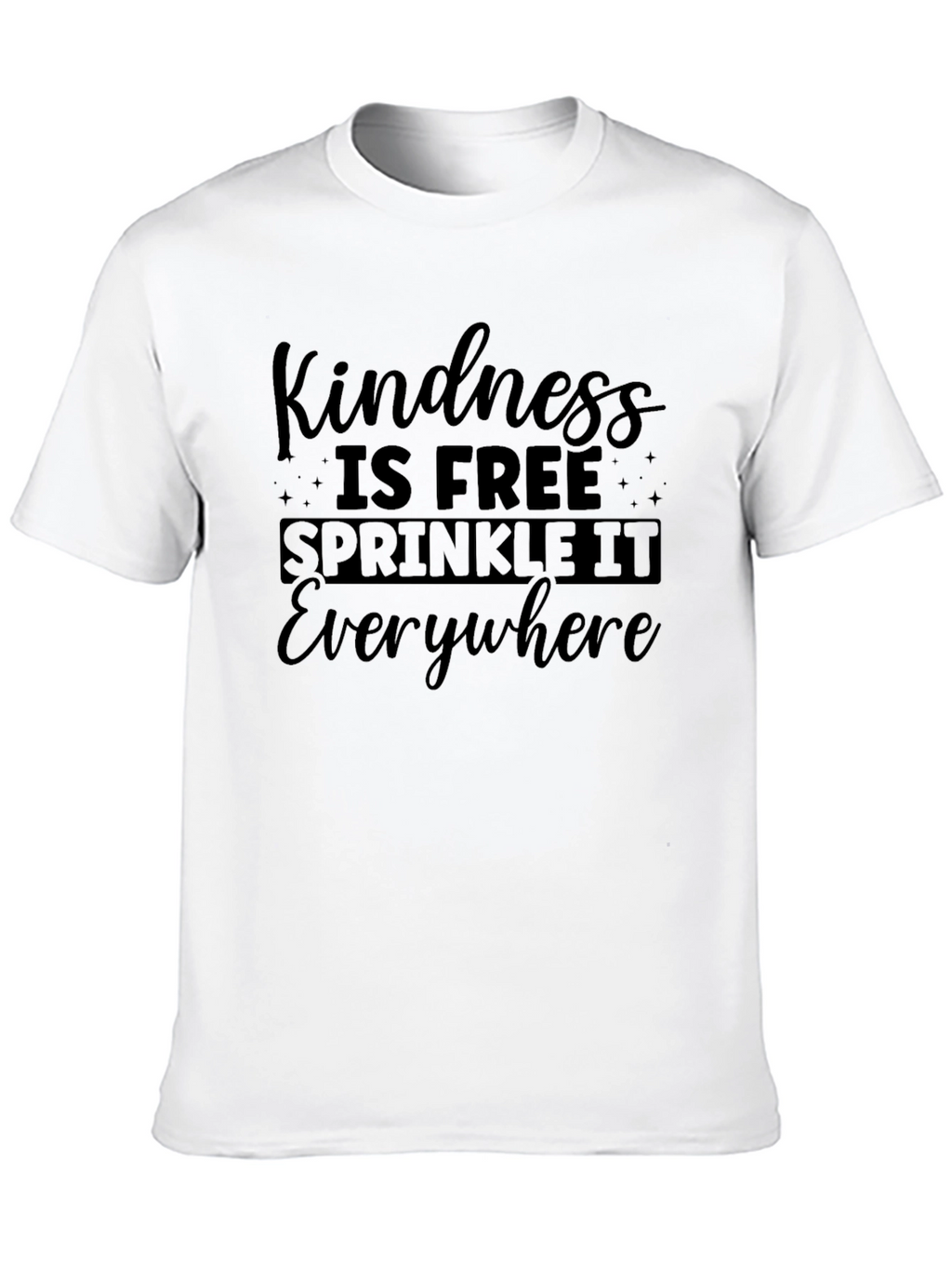 Kindness is Free Graphic T-Shirt - Black