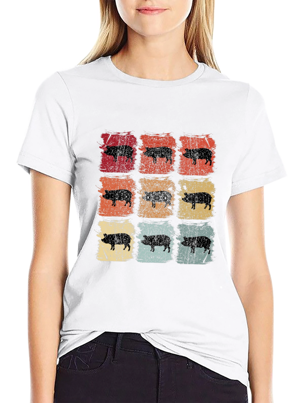 Retro Pig Graphic Tee