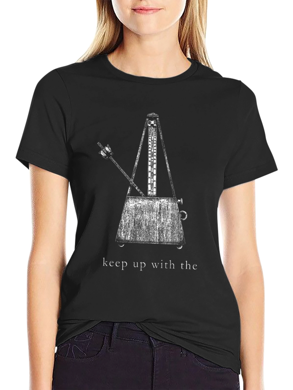 Keep Up With The Metronome Black T-Shirt