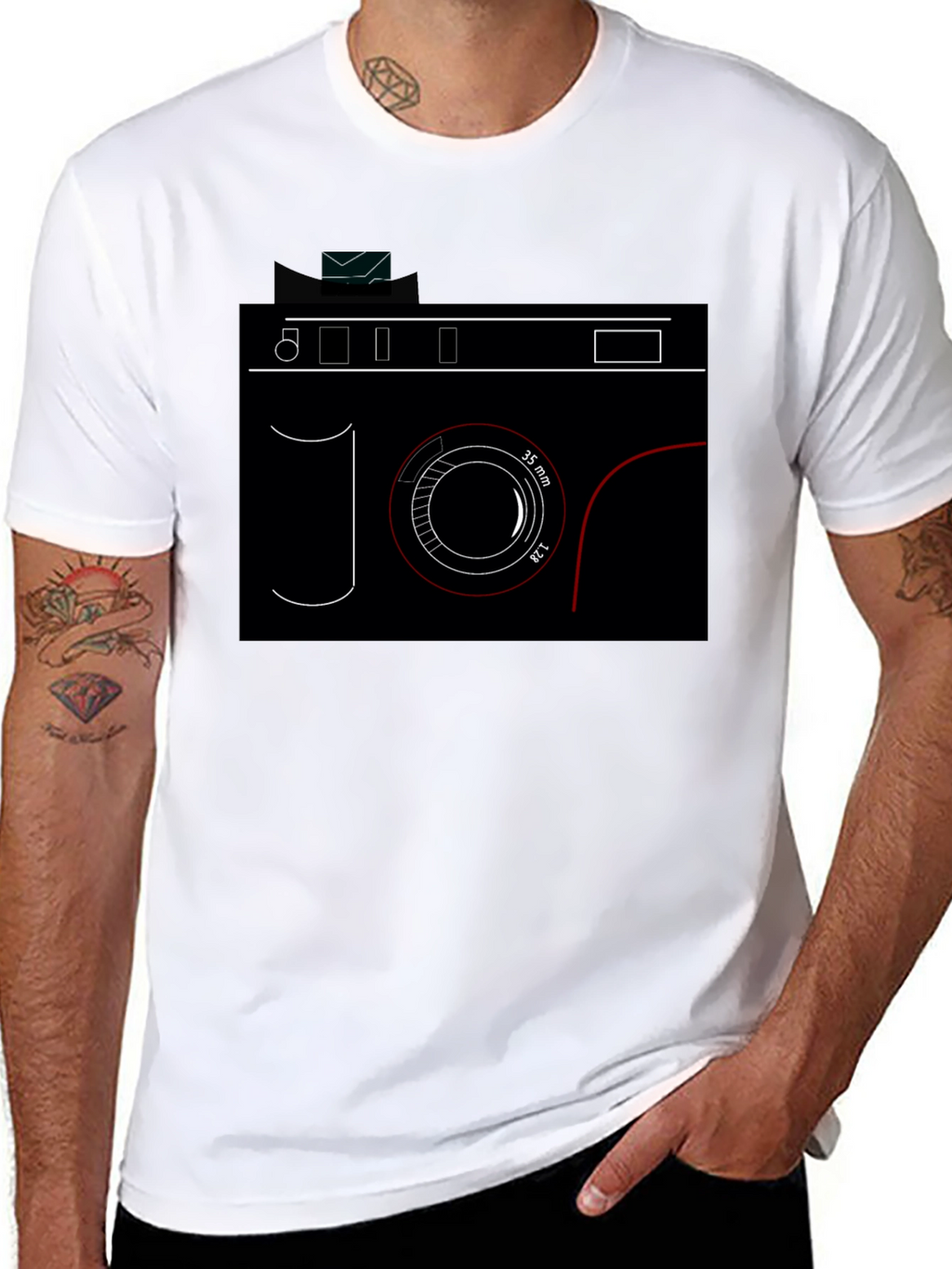 Camera Graphic Black T-Shirt