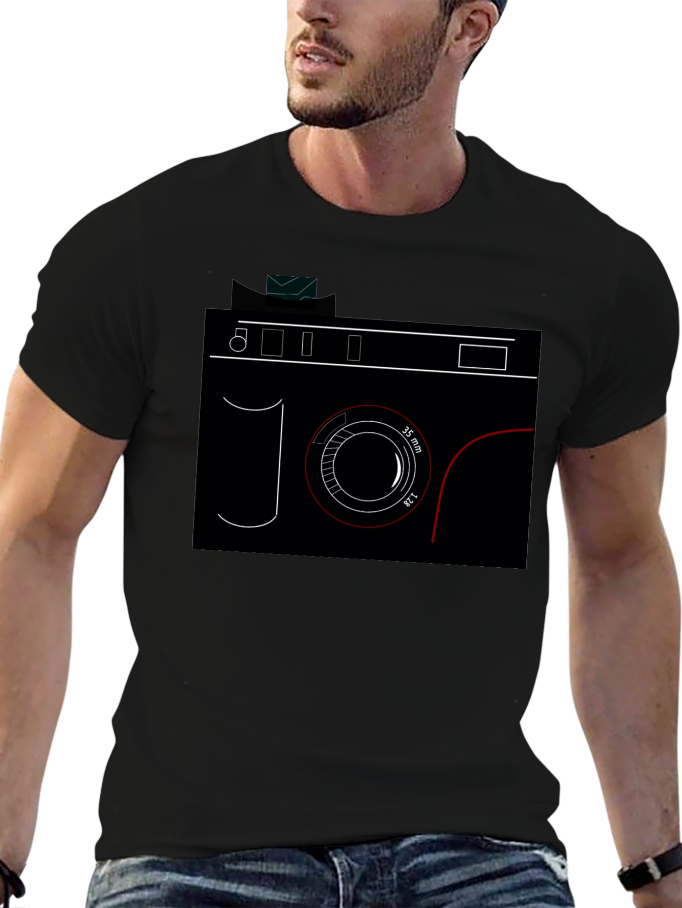 Camera Graphic Black T-Shirt