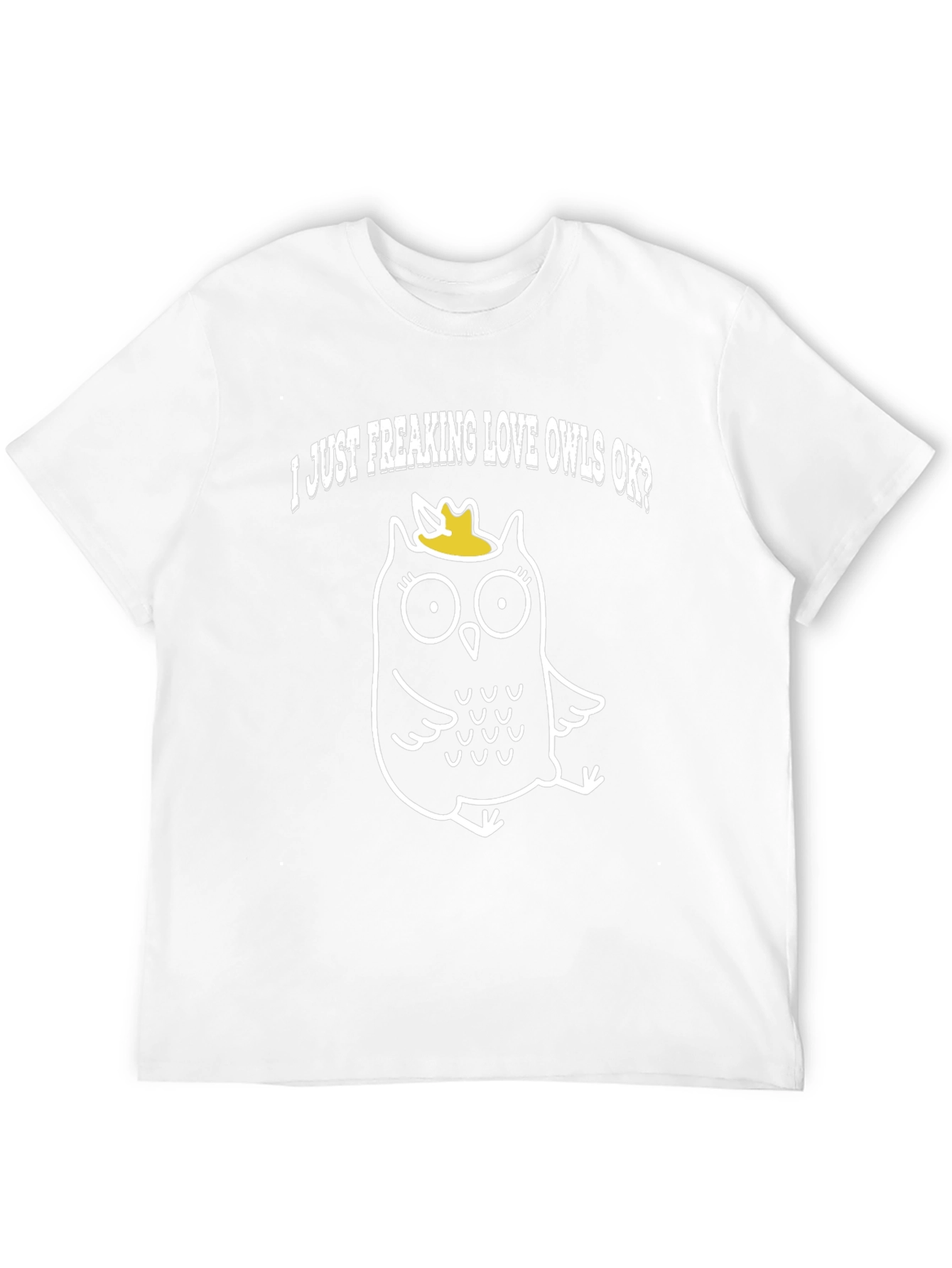 I Love Owls T-Shirt - Black Cotton Tee