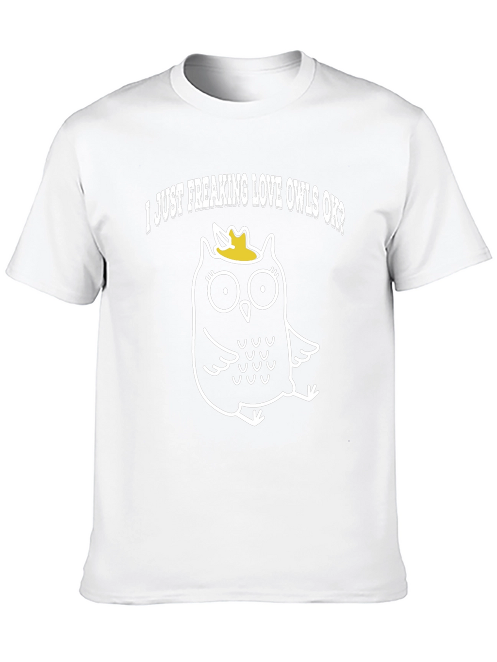 I Love Owls T-Shirt - Black Cotton Tee