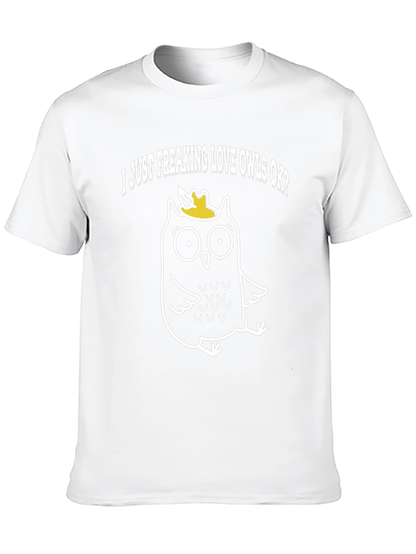 I Love Owls T-Shirt - Black Cotton Tee