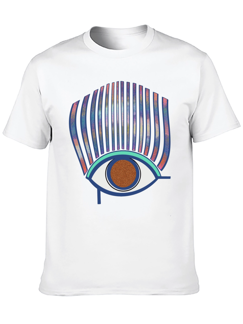 Eye of Horus Graphic Print Black T-Shirt