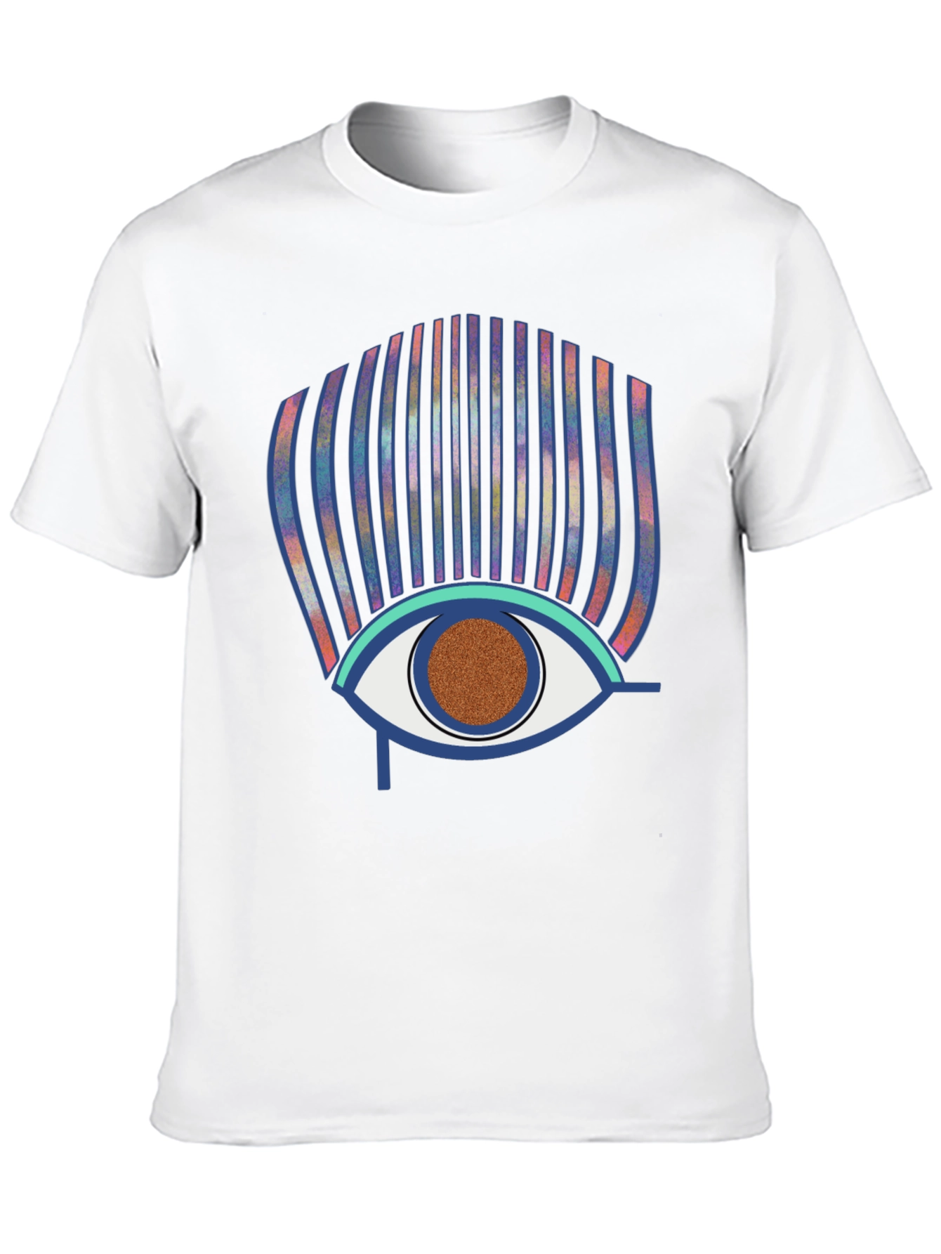 Eye of Horus Graphic Print Black T-Shirt