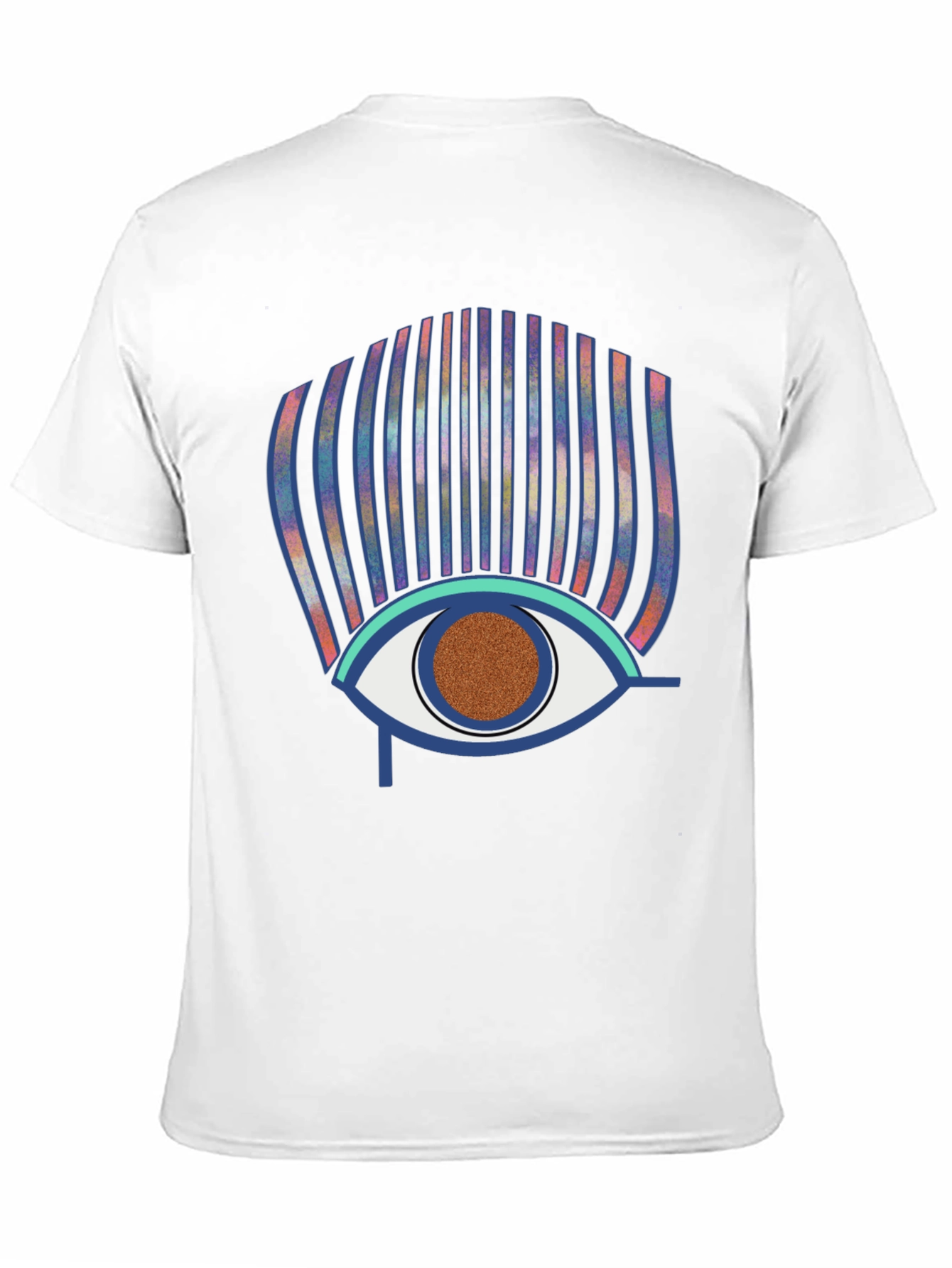Eye of Horus Graphic Print Black T-Shirt