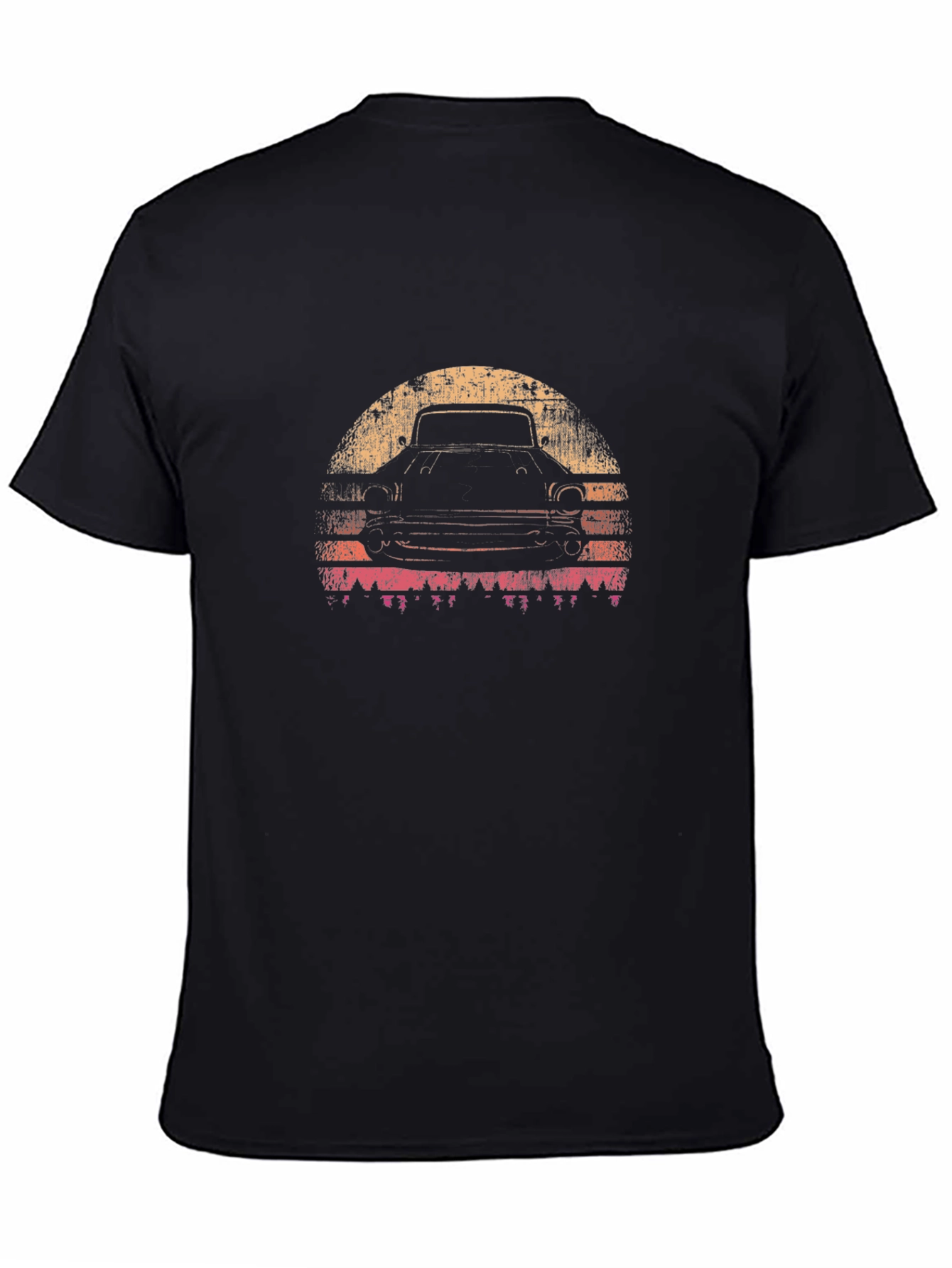 Vintage Car Silhouette T-Shirt - Retro Style