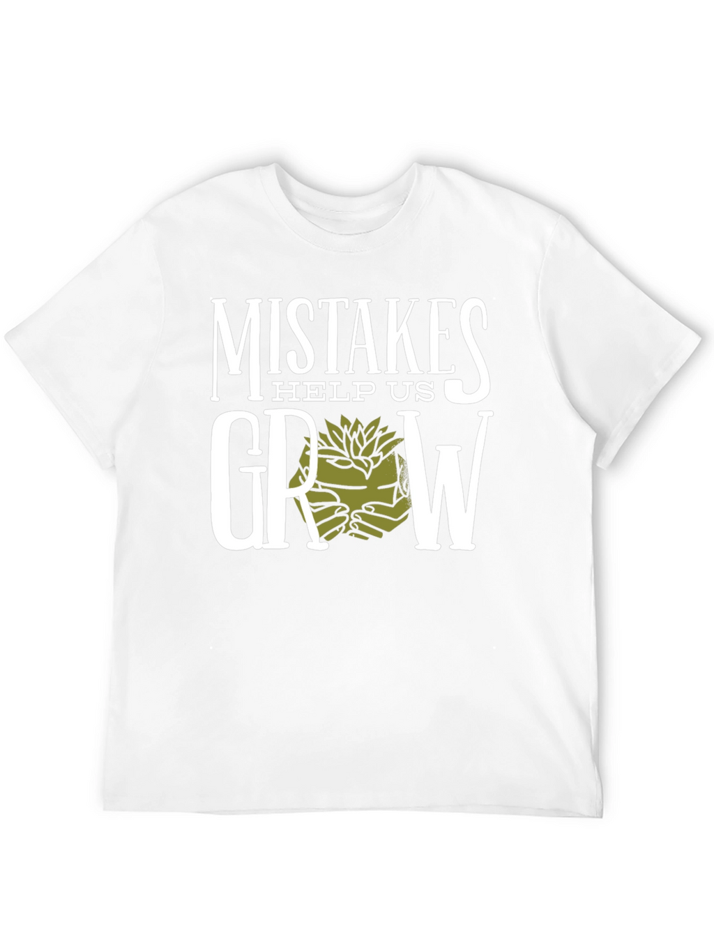 Mistakes Help Us Grow Graphic T-Shirt - Black
