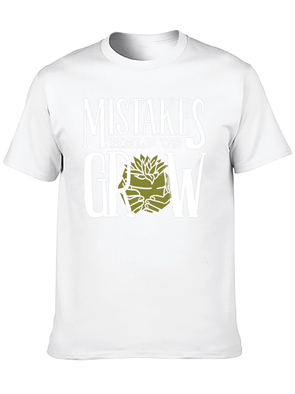 Mistakes Help Us Grow Graphic T-Shirt - Black