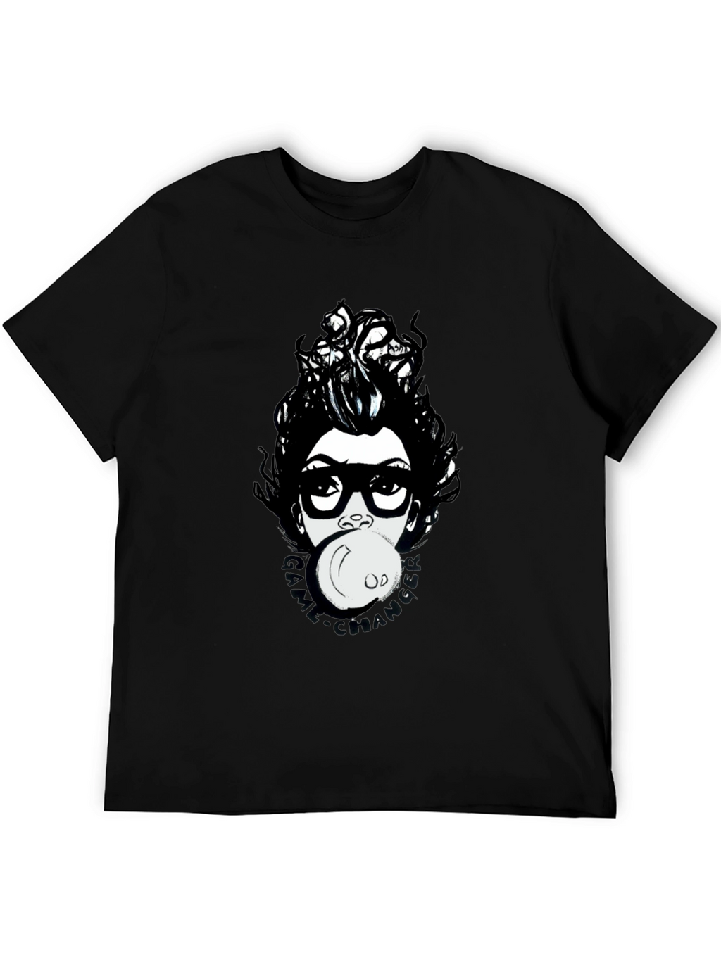 Funky Graphic Print T-Shirt - Bubble Gum Girl