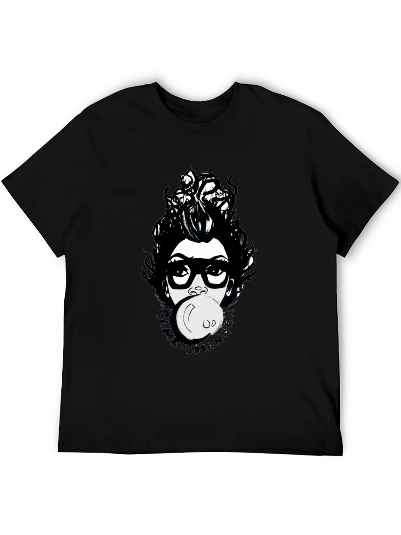 Funky Graphic Print T-Shirt - Bubble Gum Girl