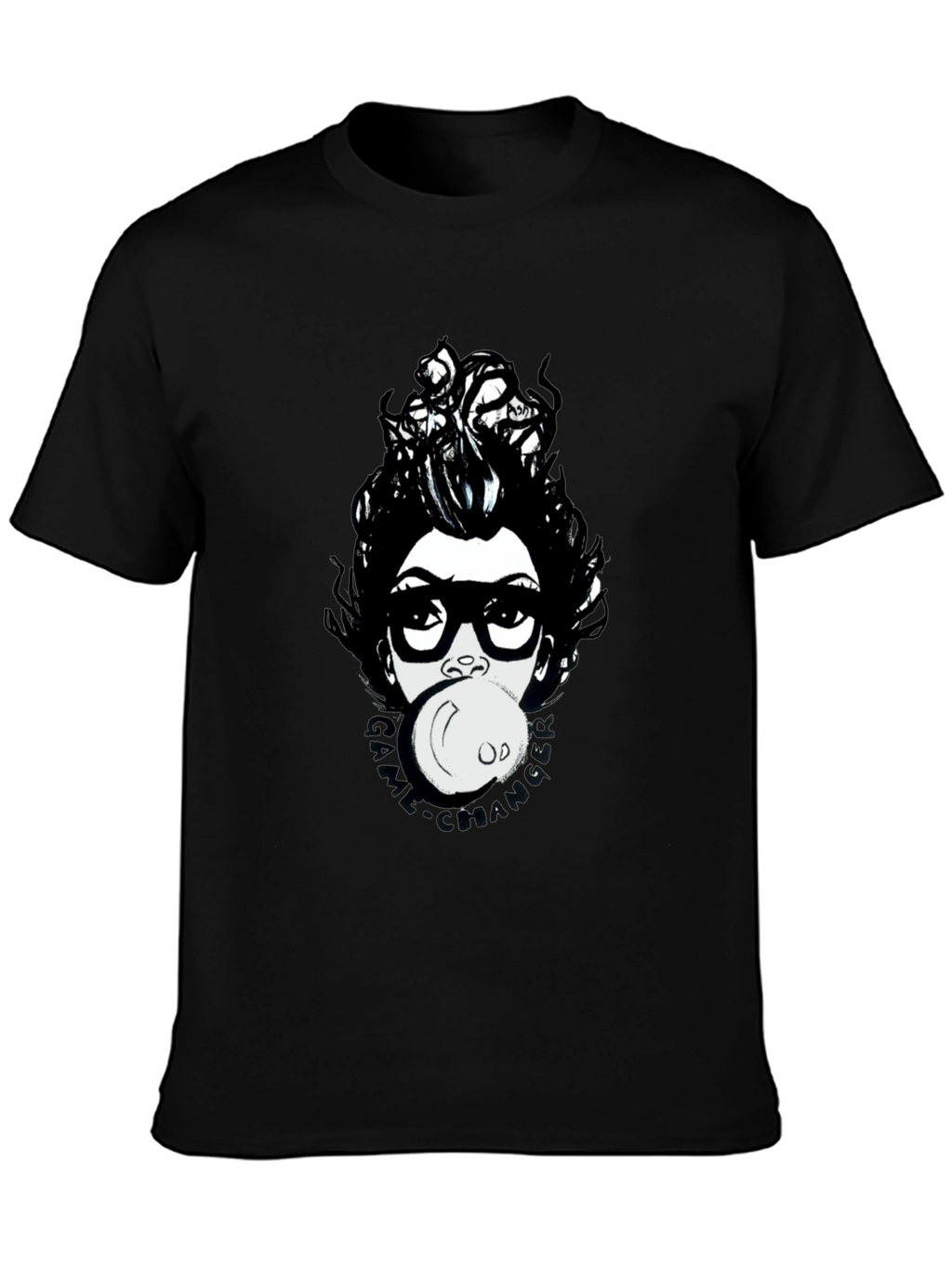 Funky Graphic Print T-Shirt - Bubble Gum Girl