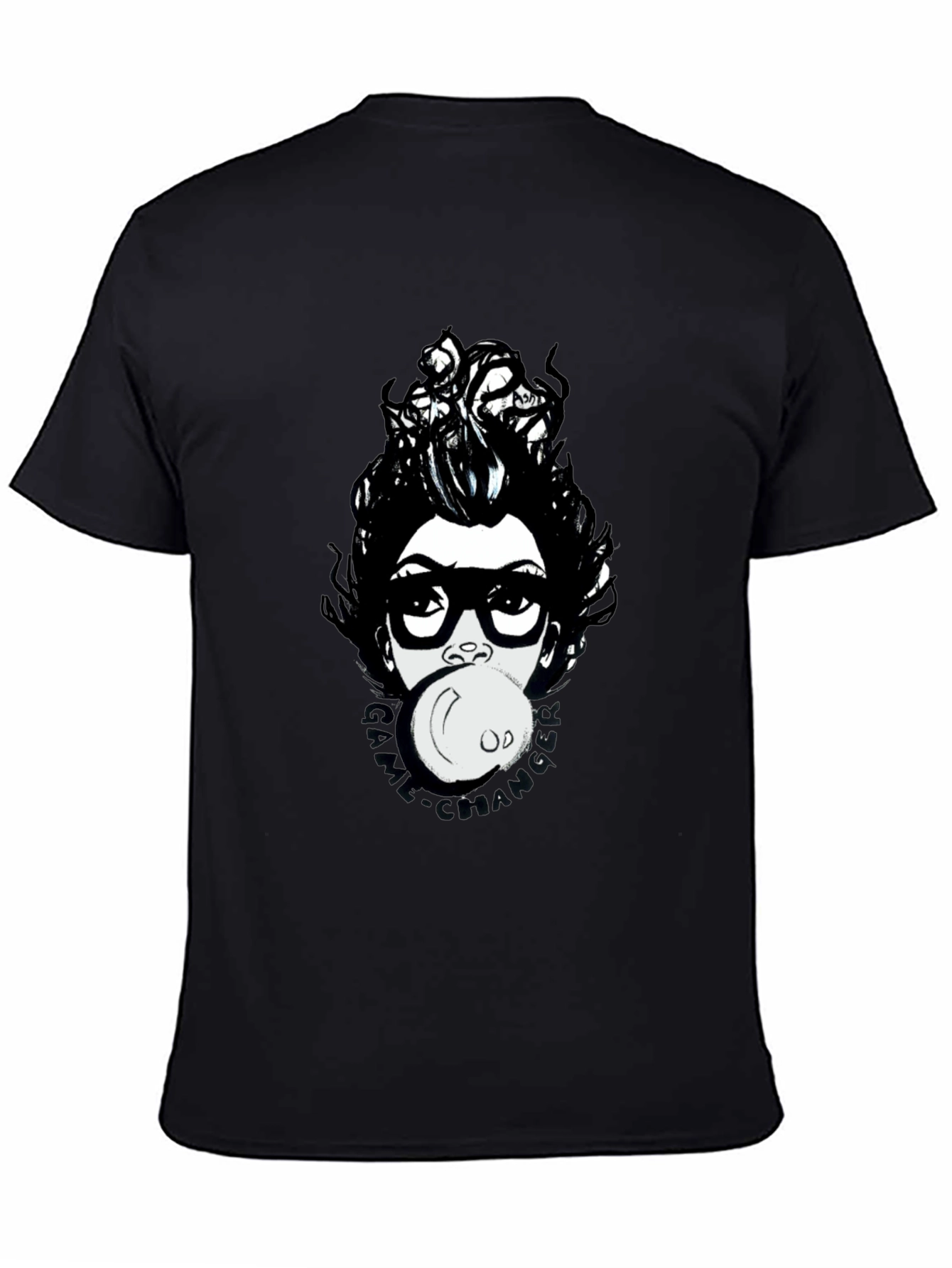 Funky Graphic Print T-Shirt - Bubble Gum Girl