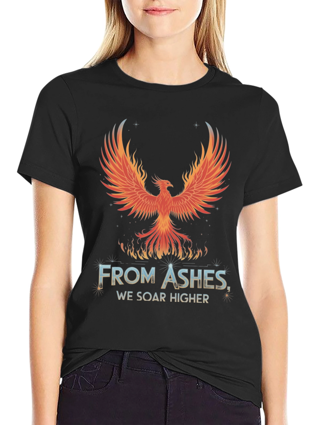 Phoenix Rising T-Shirt - From Ashes We Soar Higher