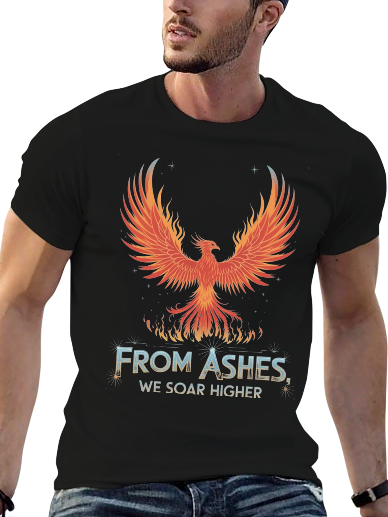 Phoenix Rising T-Shirt - From Ashes We Soar Higher