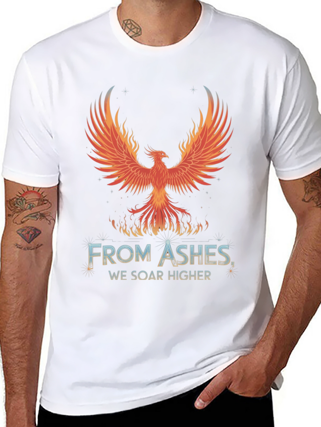 Phoenix Rising T-Shirt - From Ashes We Soar Higher