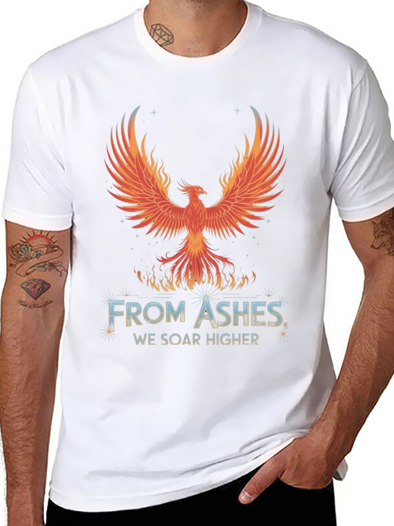 Phoenix Rising T-Shirt - From Ashes We Soar Higher