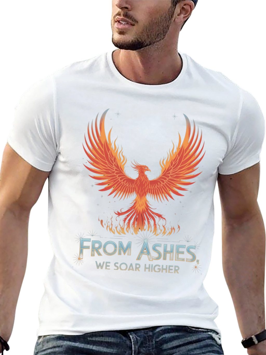 Phoenix Rising T-Shirt - From Ashes We Soar Higher