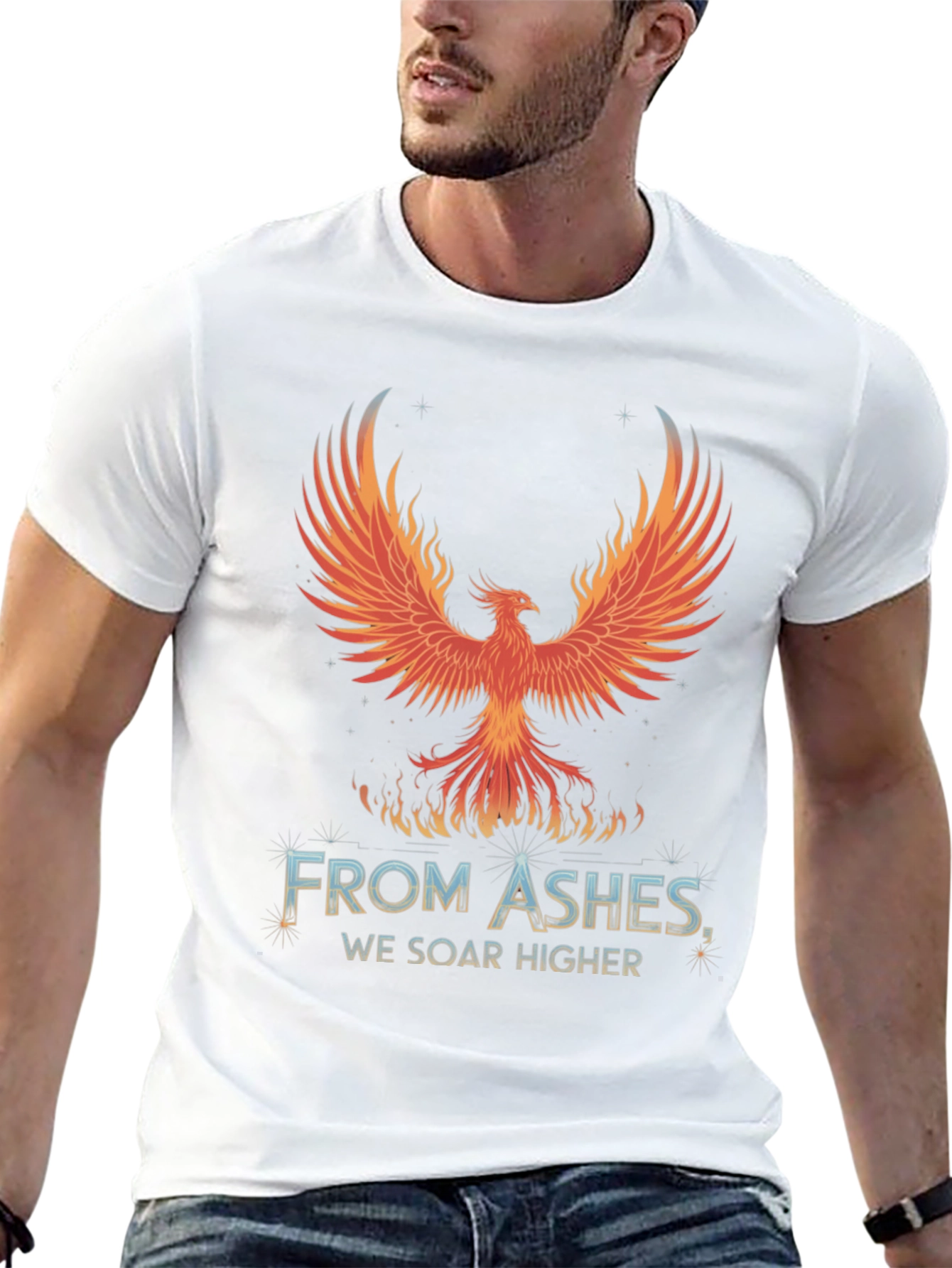 Phoenix Rising T-Shirt - From Ashes We Soar Higher