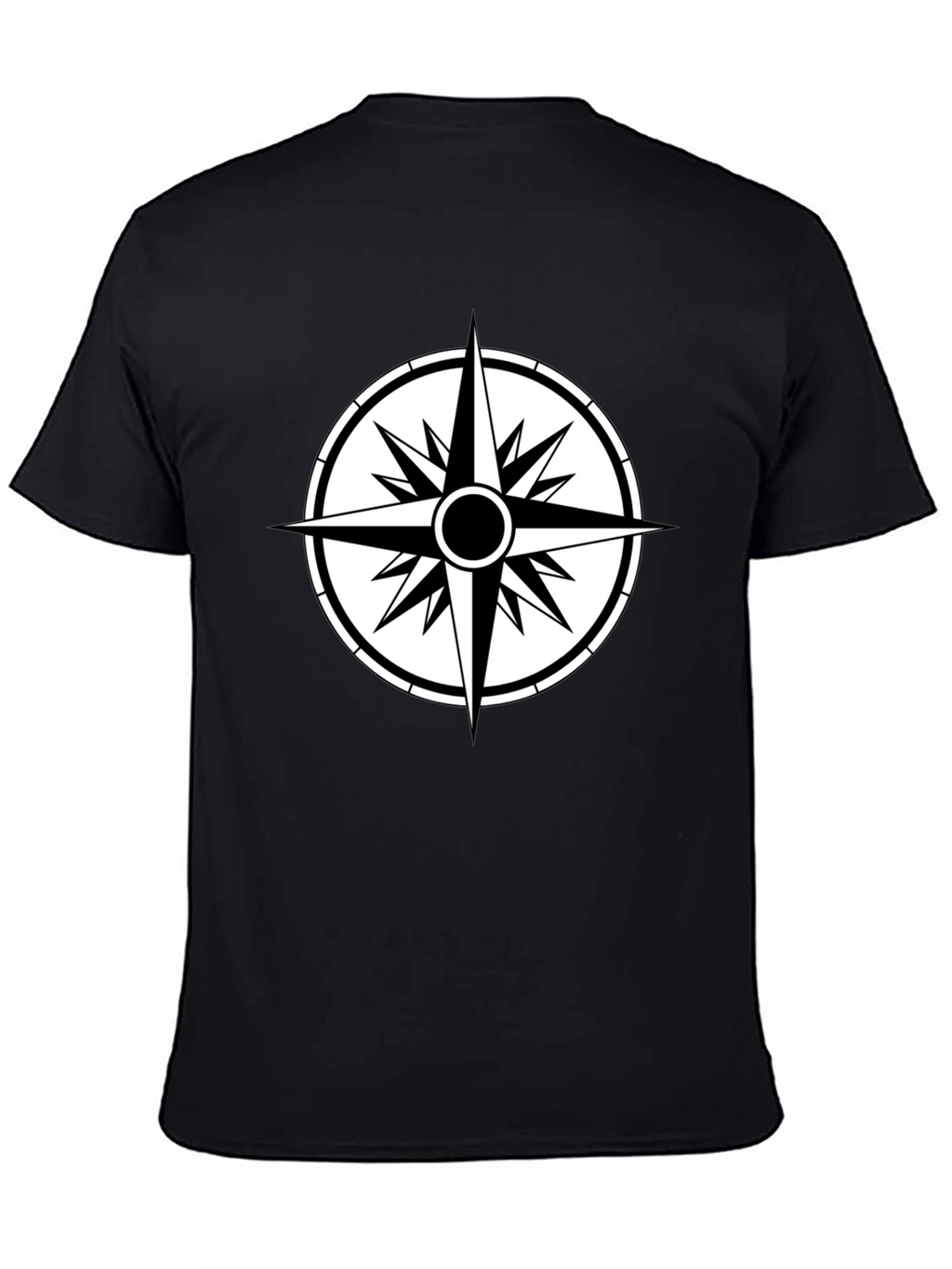 Compass Graphic Black T-Shirt