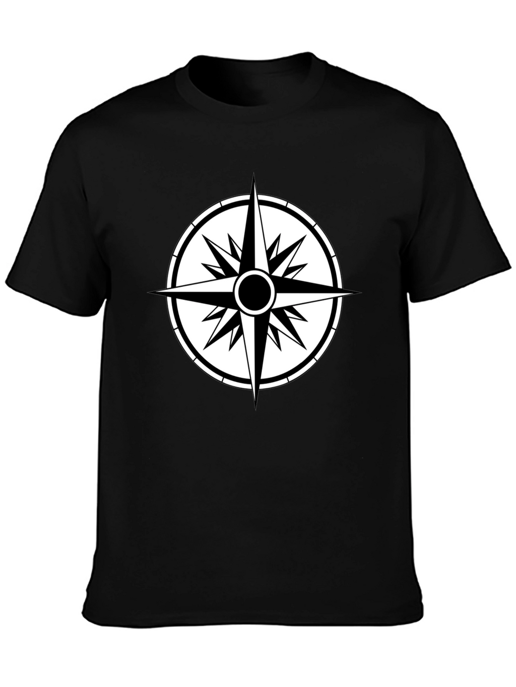 Compass Graphic Black T-Shirt