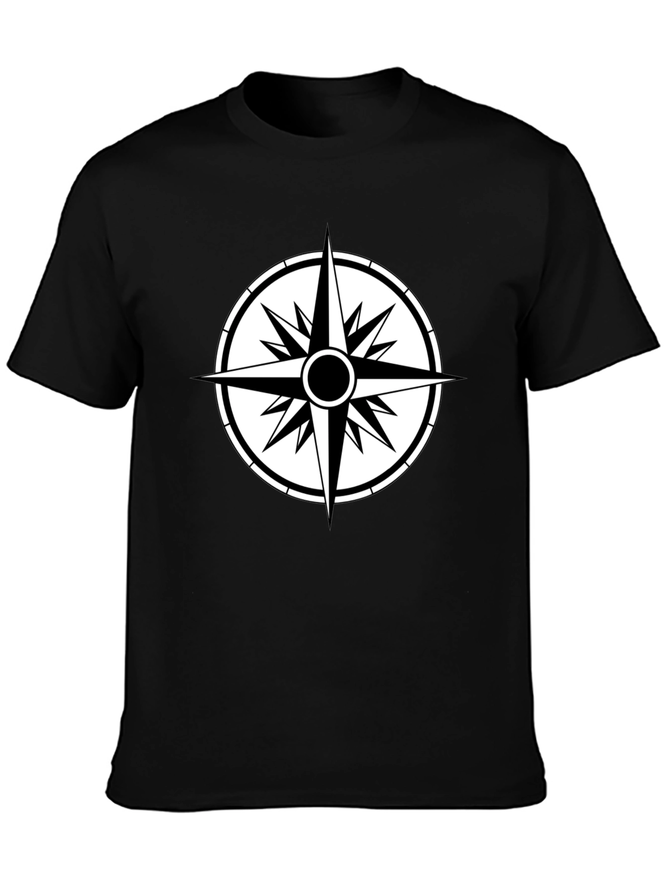 Compass Graphic Black T-Shirt