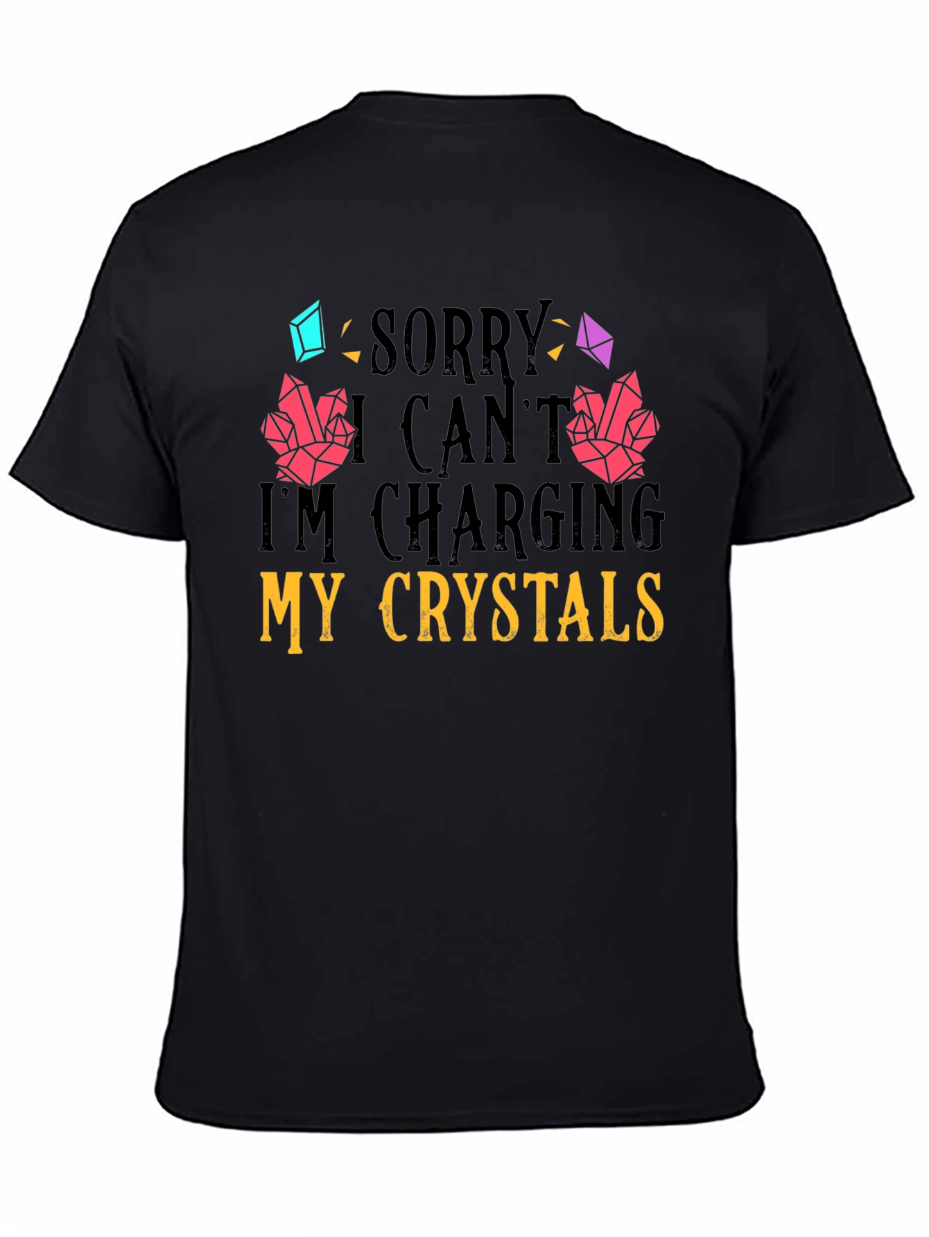 Charging Crystals Graphic T-Shirt