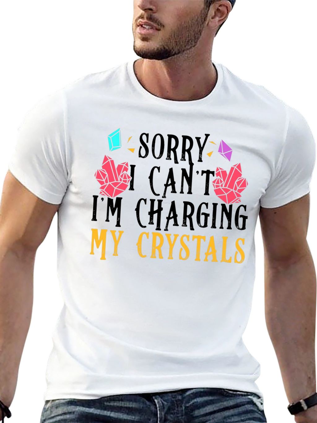 Charging Crystals Graphic T-Shirt