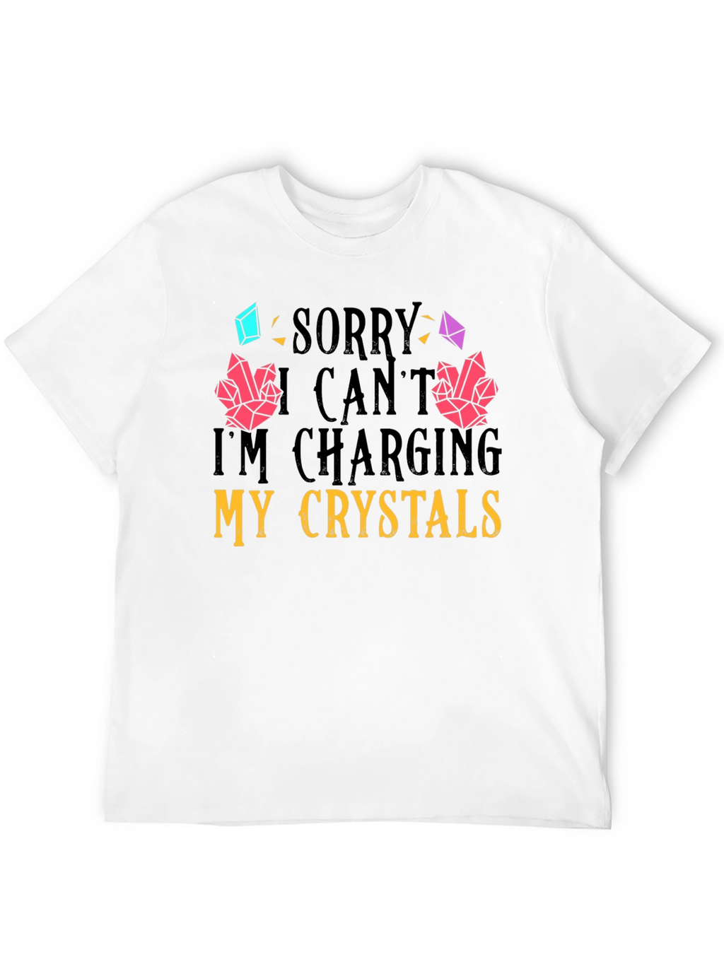 Charging Crystals Graphic T-Shirt