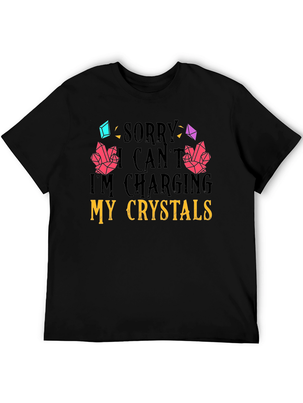Charging Crystals Graphic T-Shirt